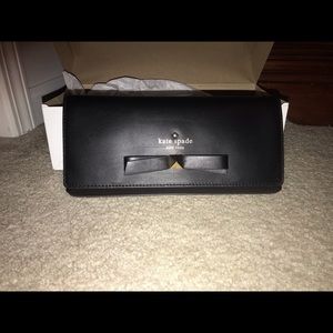 Kate Spade Hancock Park Keira leather clutch